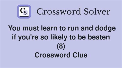 beaten crossword clue|More.